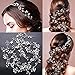 Wedding Headband Hair Accessories for Bride and Bridesmaid, Crystals Extra Long Hair Accessory for Party and Evening for Women and Girls (19.7 Inches)