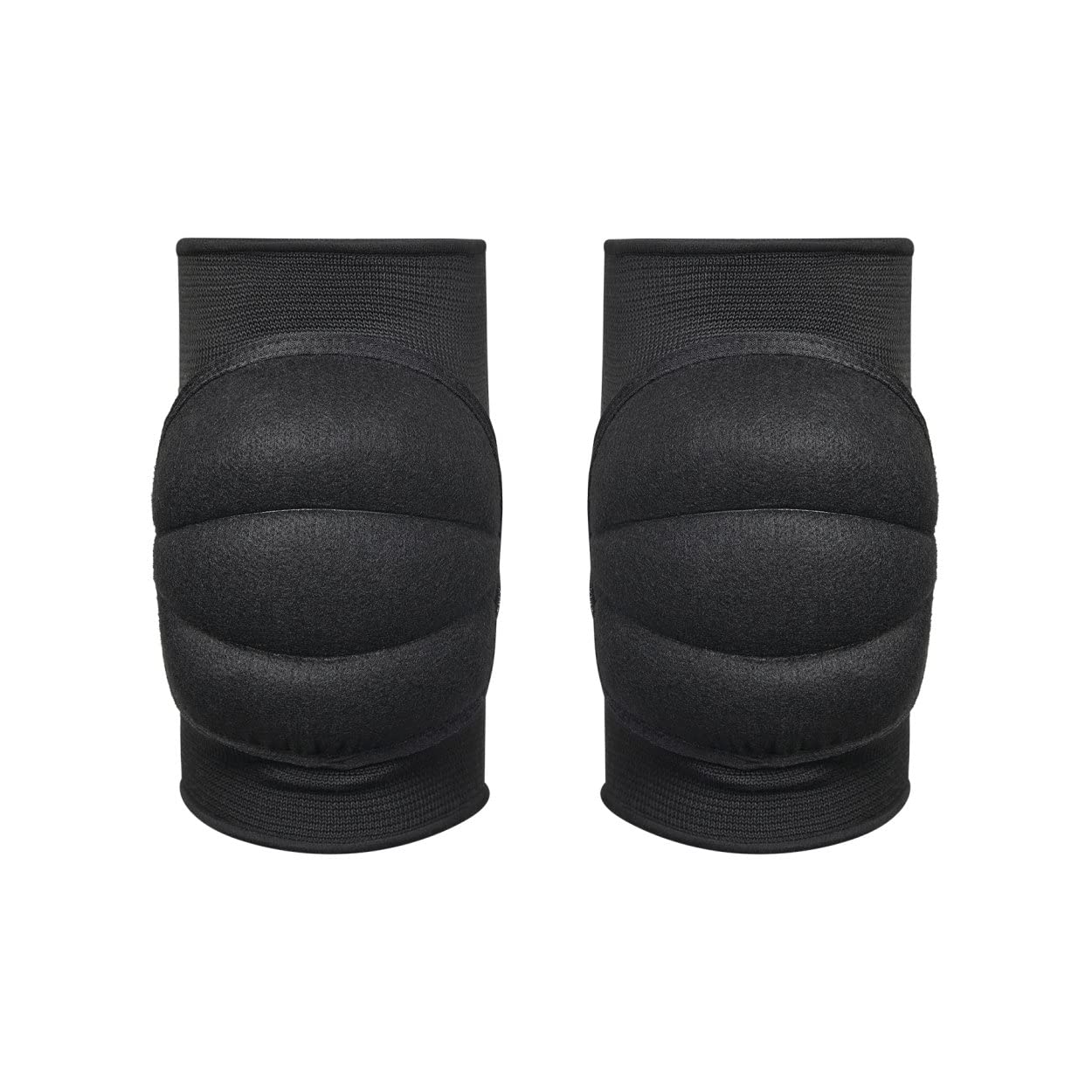Playwell Deluxe Premium Quality MMA, Judo,Ju Jitsu Thick Padded Black Knee Pads (Medium)