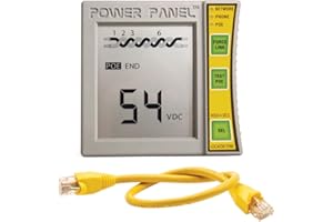 Triplett Byte Brothers Inline Power Panel PoE Analyzer and CAT 5/6 Digital Voltmeter (POE1000IL)