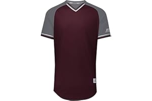 Russell Athletic Boys' Youth Classic V-Neck Jersey, Moisture-Wicking, Comfortable Fit