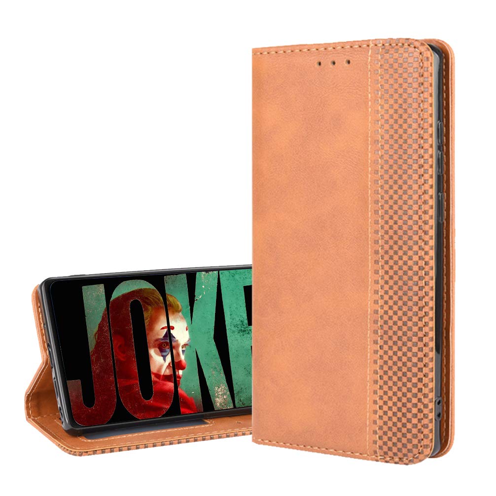 BRAND SET Case for CUBOT Note 20 Pro/CUBOT Note 20 Wallet Case Flip Cover PU leather+TPU Material Protective Cover with Bracket Function Card Slot/Invisible Magnetic Buckle(Brown)