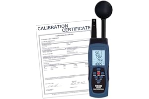 REED Instruments R6200-NIST WBGT Heat Stress Meter,