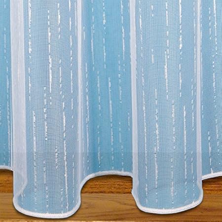 Brooklyn Slub Design Lead Weighted Net Curtain Sold By The Metre (54