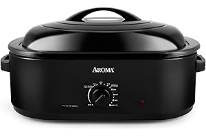AROMA 18Qt. Roaster Oven (Black)