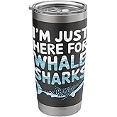 Im Just Here For Whale Sharks Stainless Steel Insulated Tumbler