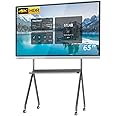 TouchWo 65" Touchscreen Monitor Smart Board, 4K Interactive Presentation Electronic Whiteboard with Android 11, Digital Signage Display for Office, Classroom,RAM 4GB+ ROM 32GB