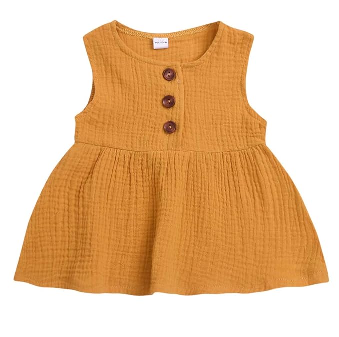 LEXUPE Baby Kleidung Mädchen, Kleinkind Kinder MäDchen Fest äRmelloses Kleid Sommerkleid Prinzessin Partykleid