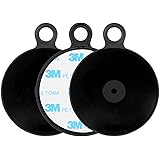 Dashboard Pad Mounting Disk for Dashboard Suction Cup Car Mount Phone Holder GPS Holder Universal Plastic Mounting Pad Non-Slip Mat with 3M Adhesive for Suction Cup Phone Holder Cradle 3 Pcs