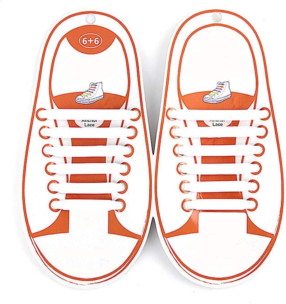 4 Paia Lacci per scarpe elastici in silicone,che non hanno bisogno di  essere annodati,per scarpe da bambini e adulti,per corsa ed esercizio Lacci  per scarpe urban-earth.co.uk