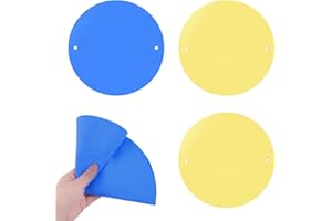 URROMA Pottery Head Bat Mate,4 Pcs Round Universal Pad for Pottery Anti-Slip Ceramic Bat System with Pottery Pin Holes Clay S