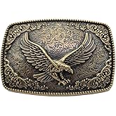 Long Horns Belt Buckle Golden Texas Buckles