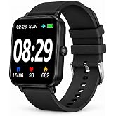 Choiknbo Smart Watch Fitness Tracker for Men Women with Pedometer Step Counter Tracker for Walking, Heart Rate Monitor, Sleep Monitor, Blood Oxygen, Senior Friendly, IP68 Waterproof
