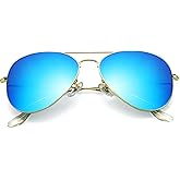 Pro Acme Classic Aviator Sunglasses for Women & Men Glass Lens Metal Frame UV400 Driver Sunglasses