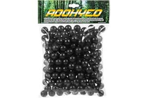 AOOHYEO Reusable Rubber Paintballs 200X.50 Cal - Indoor Shooting Training Outdoor Self-Defense Balls 0.50 Caliber Solid Soft Recycle Paint Balls