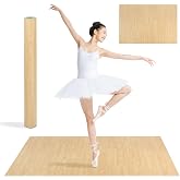 5mm Thick Marley Dance Floor, Dance Floor Mat, Non-Slip Shock-Absorbing Portable Marley Floors, Ballet Jazz Pop Practice Floor for Home Studio School