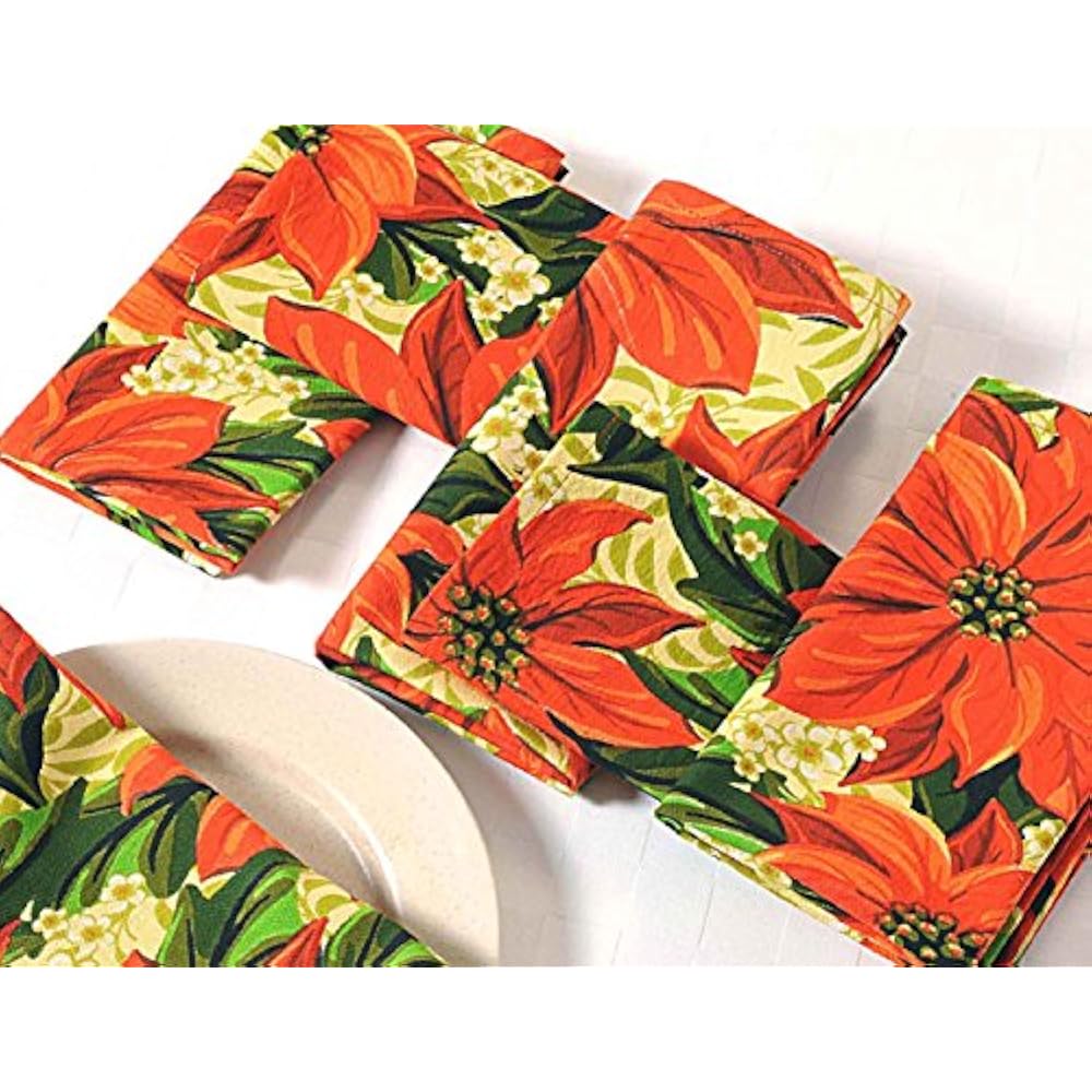 Patterned Disposable Napkins Cotton Dinner 20" X Set Of 6 Premium