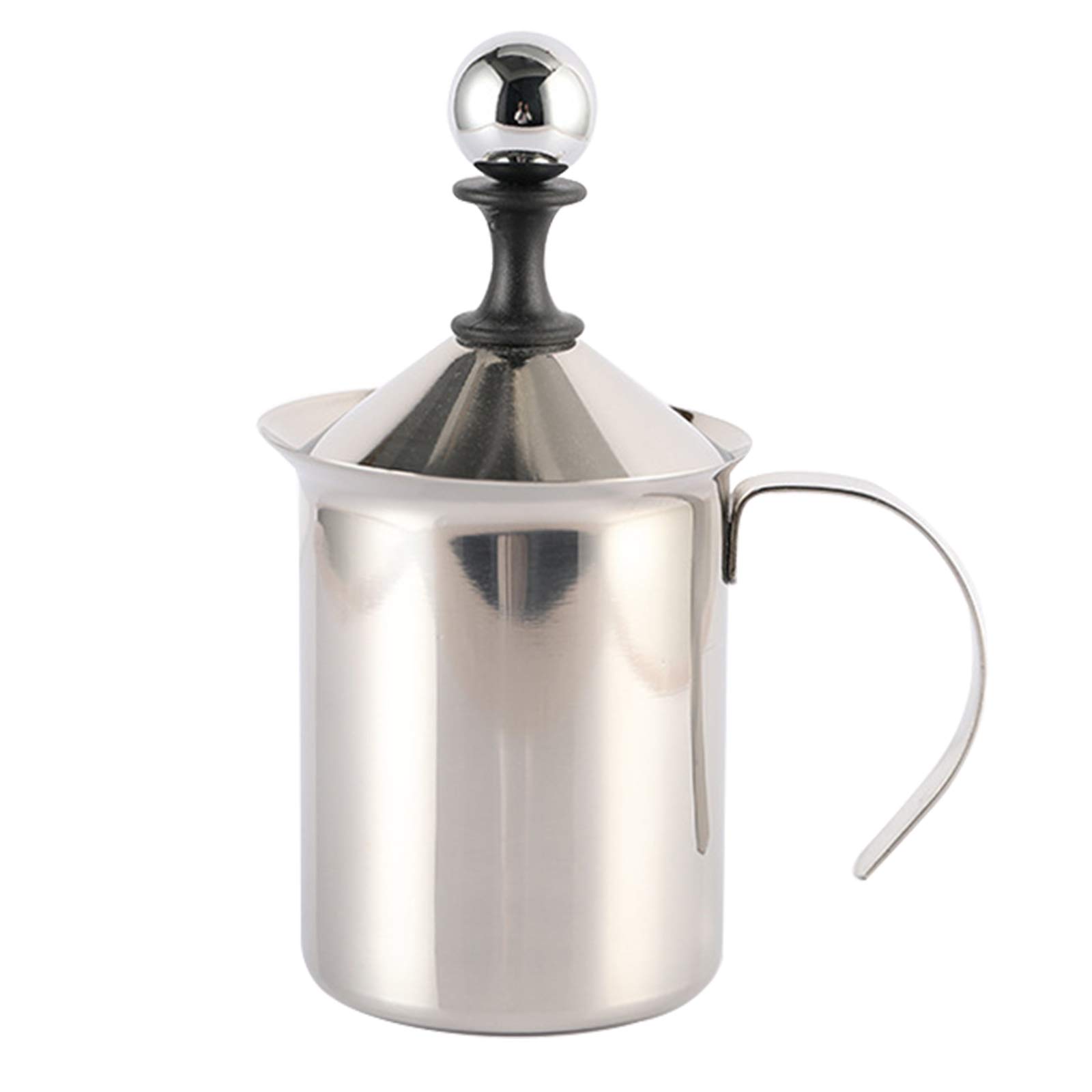 Photo 1 of Manual Stainless Steel Whipped Cream Dispenser - Handheld DIY Whipper Maker - Perfect for Gift, With Lid