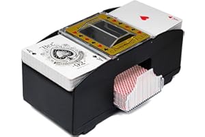 FAMKIT Automatic Poker Card Shuffler, Battery Operated Card Shuffler Electric Shuffling Machine for Home Party Club