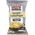 Boulder Canyon Authentic Foods Kettle Cooked Potato Chips Sea Salt & Cracked Pepper -- 5 oz - 2 pc
