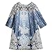 Childdkivy Butterfly Princess Dress Infant Party Cloth Unicorn Print (unicorn, 8(6-7year))