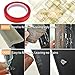 Cunina Transparent Table Edge Furniture Guard Corner Protectors Baby Safety Bumper Strip 1 Rolls 6.56ft(2m) with Double-Sided for Cabinets, Drawers, Glass Tables, 0.8 in / 2 cm Width