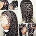 JYZ Burmese Curly Hair Lace Front Wigs Human Hair Wigs180% Density Human Hair Wig Pre Plucked Bleached Knots with Baby Hair 13X4 Raw Deep Wave Lace Front Wigs Human Hair 10 Inch Free Part