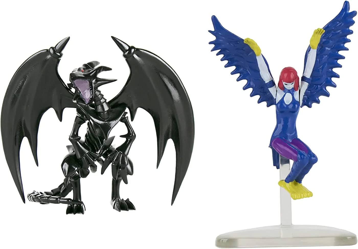 Super Impulse Yu-Gi-Oh Highly Detailed 3.75 Inch Articulated Figures. Set Includes Harpie Lady And Red-Eyes Black Dragon.