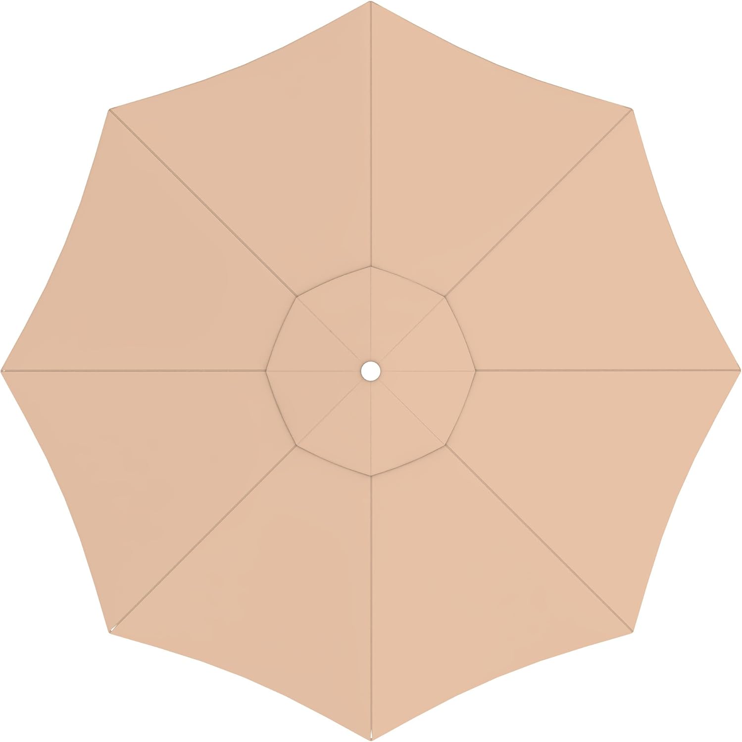paramondo Tela de Recambio para Sombrilla Parasol PARAGRANDI Incl. Air Vent (5m / Redonda