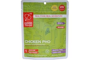 GOOD TO-GO Chicken Pho (Single Serving) | Camping & Backpacking Food | Just Add Water Backpacking Meals | Good To-Go Dehydrated Meals Taste Better Than Freeze Dried Food