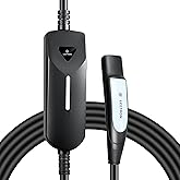 Lectron Level 1/2 (12A & 40A) Tesla NACS EV Charger - Dual-Level Electric Vehicle Charging Station with NEMA 14-50/5-15 Plug - Portable Electric Car Charger for All NACS Electric Vehicles