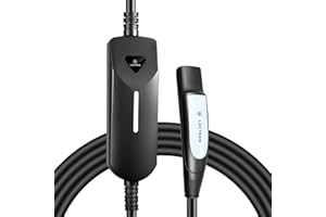 Lectron Level 1/2 (12A & 40A) Tesla NACS EV Charger - Dual-Level Electric Vehicle Charging Station with NEMA 14-50/5-15 Plug - Portable Electric Car Charger for All NACS Electric Vehicles