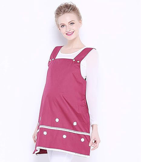 Amazon Co Jp 放射線防護スーツマタニティドレス 抗放射線マタニティベスト 360 放射線防護 妊婦用保護エプロン Wine Red Xl ホーム キッチン