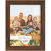 Renditions Gallery 6x8 inch Picture Frame Chestnut Wood Grain Frame, High-end Modern Style, Made of Solid Wood and High Definition Glass for Wall and Tabletop Photo Display