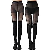 Tidefire Mock Thigh Tight High Long Stocking Suspender Pantyhose Sock for Women
