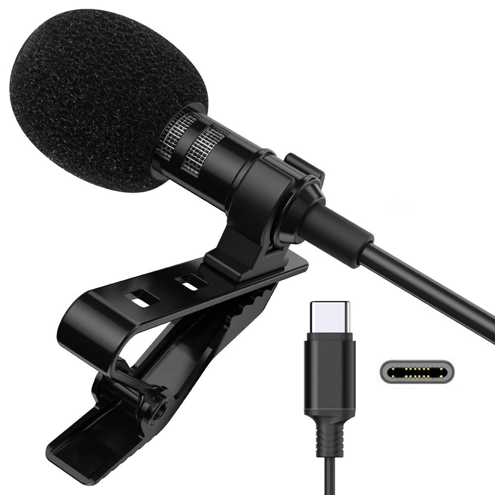 Microphone Professional For Usb C Lavalier Lapel Omnidirectional