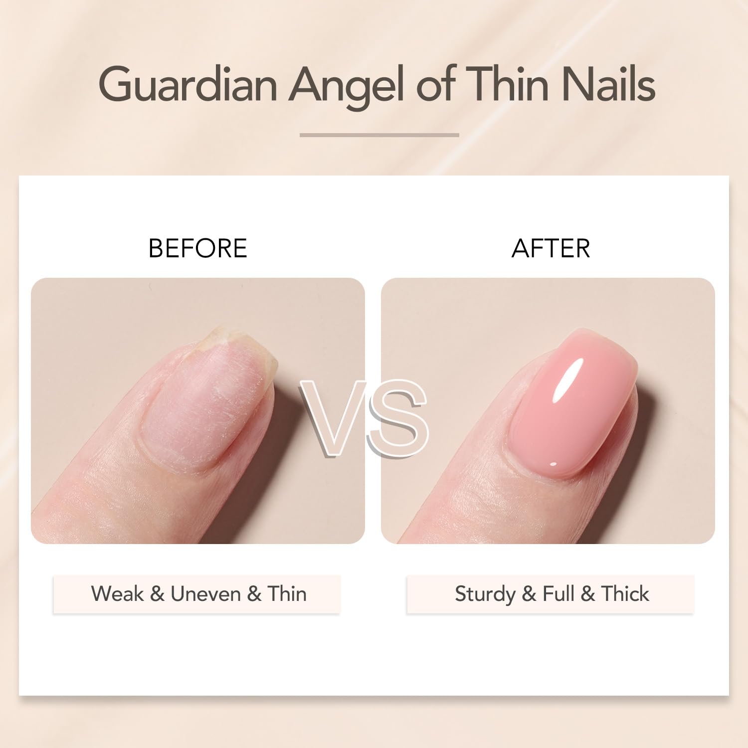 GAOY 6 Colors Rubber Base Gel Set, Jelly Builder Base Nail Gel Nude Sheer White Pink, 2-in-1 Soak Off Base Gel Nail Strengthener, Blush Jelly - Image 3