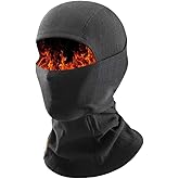 PROUDDEMON Balaclava Ski Mask Windproof Breathable Helmet Liner, Fleece Full Face Mask for Men Women Skiing Snowboarding