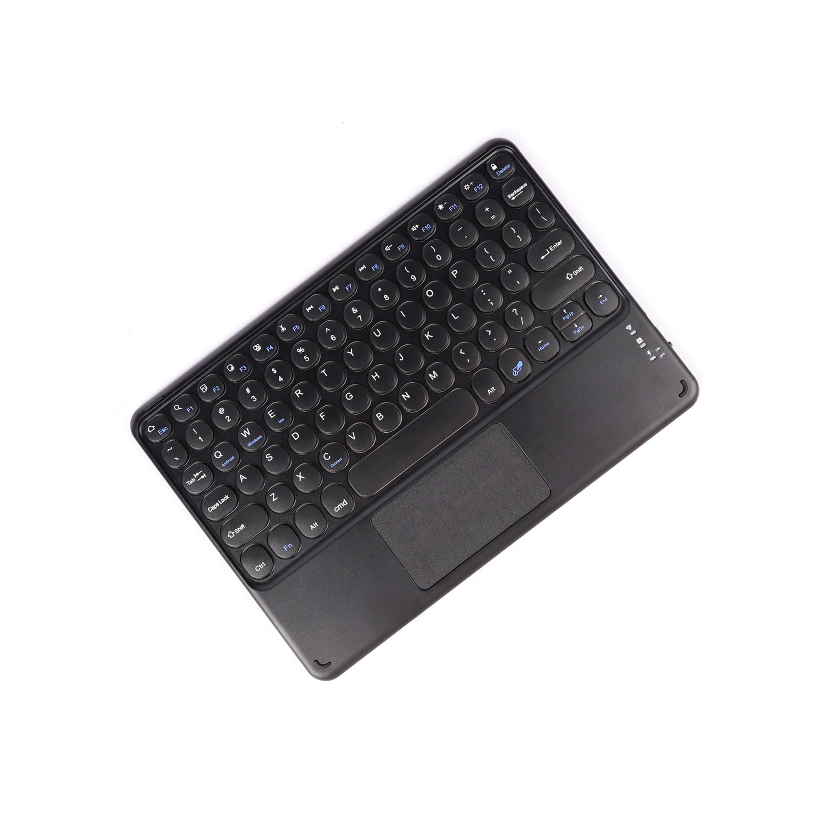 Photo 1 of Sunffice Wireless Bluetooth Keyboard, 10-inch Portable Rechargeable Keyboard with Touchpad Ultra Thin Small Bluetooth Keypad for iOS/Android/Windows Tablet, Computer and Phone Universal(Black)