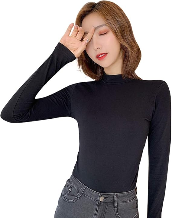 Amazon Dolefy レディース T シャツ 長袖 クルー ネック 丸首 シンプル カジュアル 無地 Tシャツ トップス カットソー レディース 綿 オフィス Tシャツ カットソー 通販