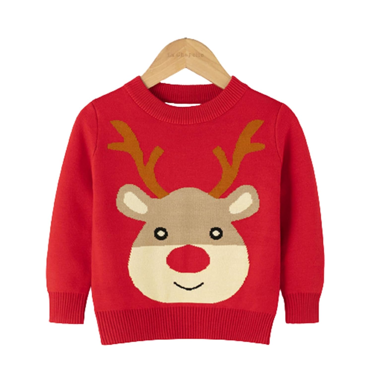 Toddler Boy Girl Christmas Sweater Red Ugly Winter Warm Long Sleeve