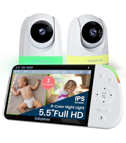 HOLACA Flexible Mount For Babysense Video Monitors - No Drill Crib Mount With Adjustable Angle