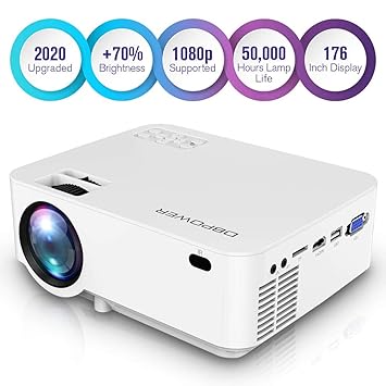 DBPOWER LED Movie Projector with 176