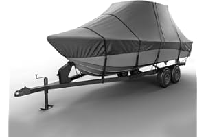 Seal Skin Covers T-Top Boat Cover, Waterproof & UV Resistant, Fits Center Console Boats Up to 22ft Long & 102” Wide, Durable & Snug Fit