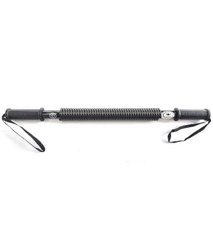 HAOYING Red Power Twister Bar – Heavy Duty 60-130 Kg Spring Exerciser For Arm, Chest & Shoulder Strength