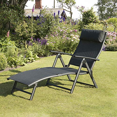 SunTime Havana Sunlounger, Black
