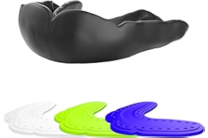 Shock Doctor Slim Mouthguard 2.4mm Thin Mouth Guard. Microfit for Football, Hockey, Lacrosse, Baseball, Softball, Basketball 