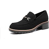 DREAM PAIRS Women's Chunky Loafers, Platform Comfortable Slip-On Dressy Business Casual Shoes
