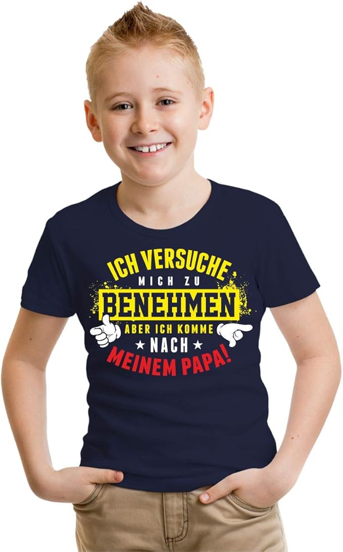 Spass Kostet Kinder Tshirt Ich Komme Nach Meinen Papa Grosse 86 Bis 164 Amazon De Bekleidung