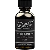 Detroit Grooming Beard Oil | Hydrating & Nourishing Formula with Vitamin | Cedarwood & Amber • Black (1 oz)