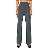JEKAOYI Womens Straight Leg Dress Work Pants High Waist Stretchy Business Casual Pants Office Trousers Slacks